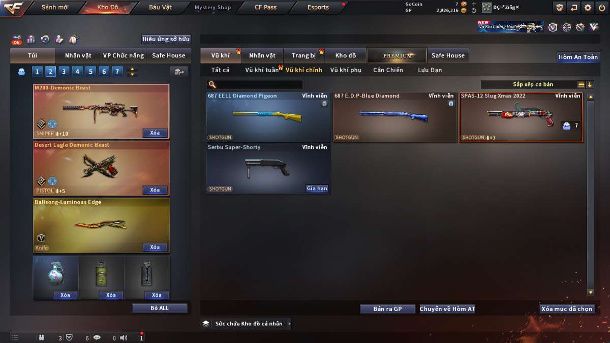 shop acc cf uy tin gia re